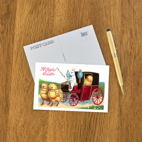 Easter Chick Carriage - Postcard