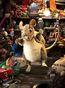 folkmanis pack rat puppet with removable pack and large ears