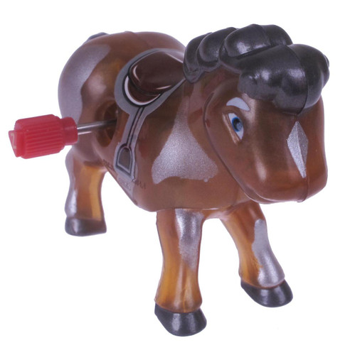 wind‑up pony toy named pal trotting forward