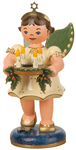 4 inch angel with lantern light figurine by hubrig
