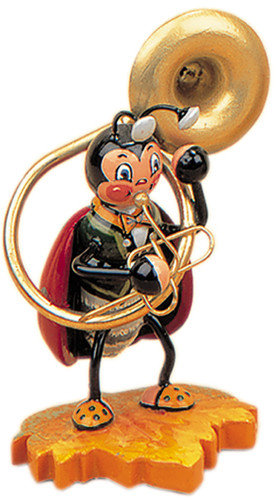 hubrig ladybug with sousaphone retired figurine beetle band