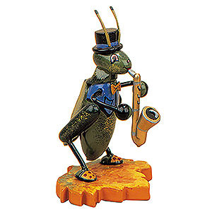 hubrig cricket with saxophone retired figurine beetle band