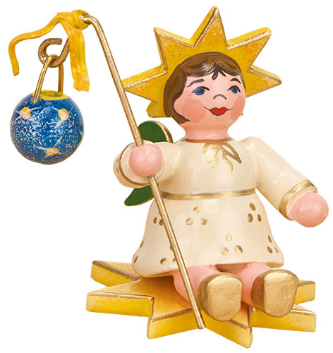 Star Children "Angel with Lantern" by Hubrig Volkskunst 