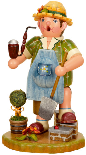 Gardening, It's My Happy Place Smoking Man by Hubrig Volkskunst