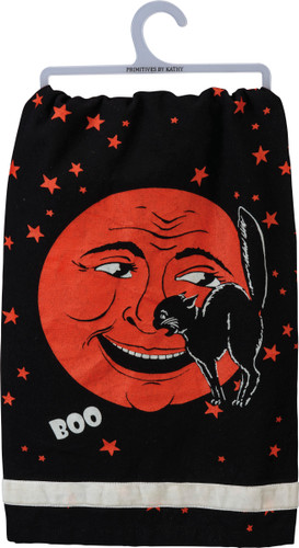 "Boo"  Halloween Dish Towel 