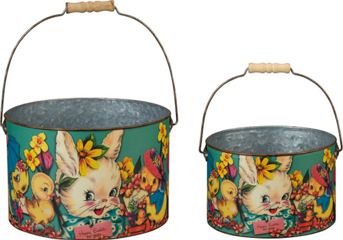 Nostalgic Easter Tin Bucket Set 