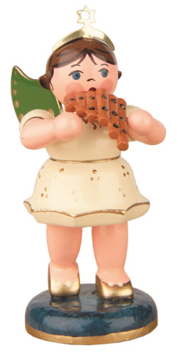 2.5 inch angel band pan flute figurine by hubrig