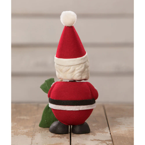 Vintage style Bobble Headed Santa Container (Back View)