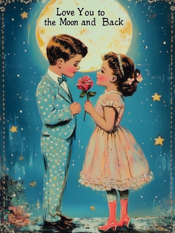 Love you to the Moon and Back Block