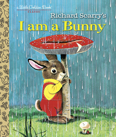 little golden book cover of i am a bunny featuring nicholas the bunny by richard scarry