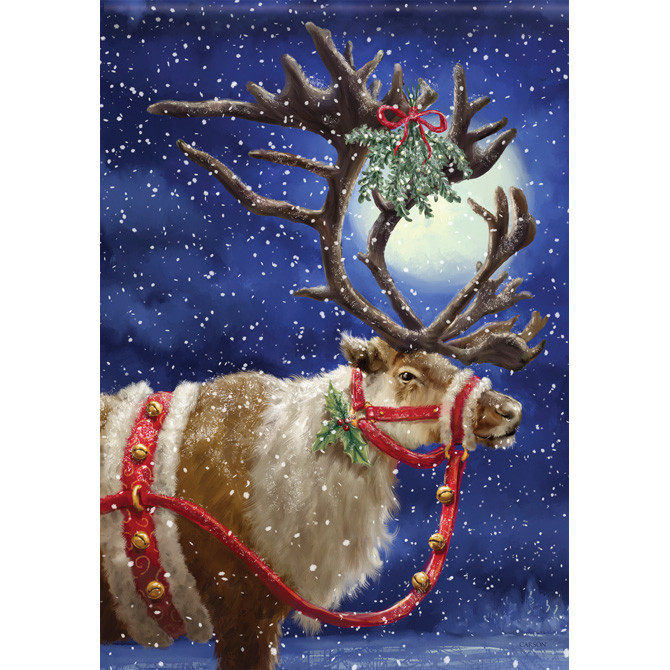 Reindeer House Flag
