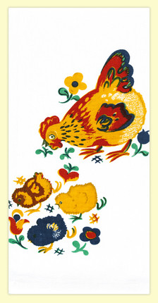Mama Hen Vintage-Style Flour Sack Towel