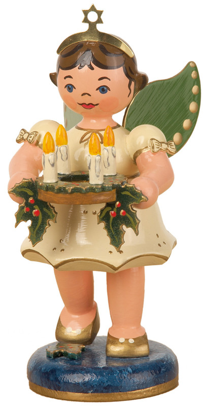4 inch angel with lantern light figurine by hubrig