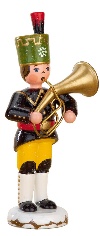 hubrig bergsmann band member with tenor horn musician figurine