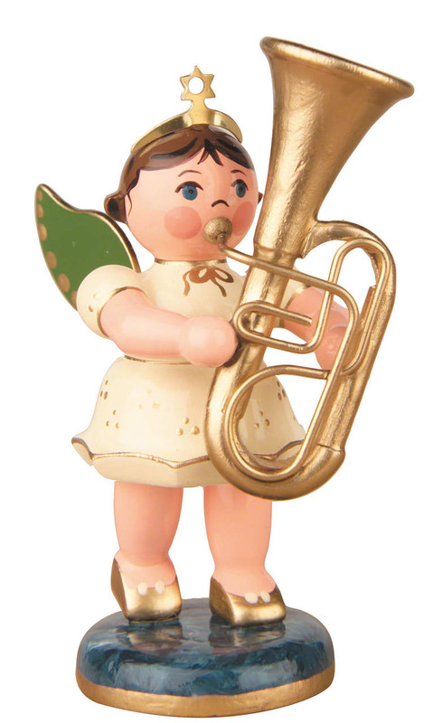2.5 inch angel band tuba figurine by hubrig
