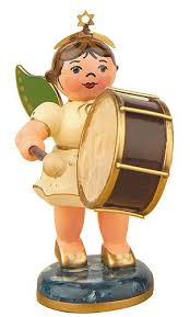 2.5 inch angel band bass drum figurine by hubrig