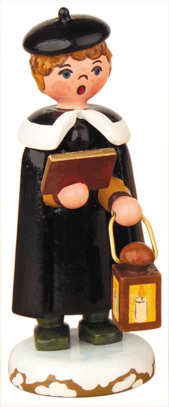 hubrig kurrende choir boy with book and lantern figurine