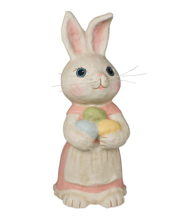 Retro Bunny Girl with Eggs 