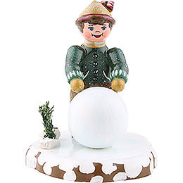 hubrig children of the winter boy with snowball figurine