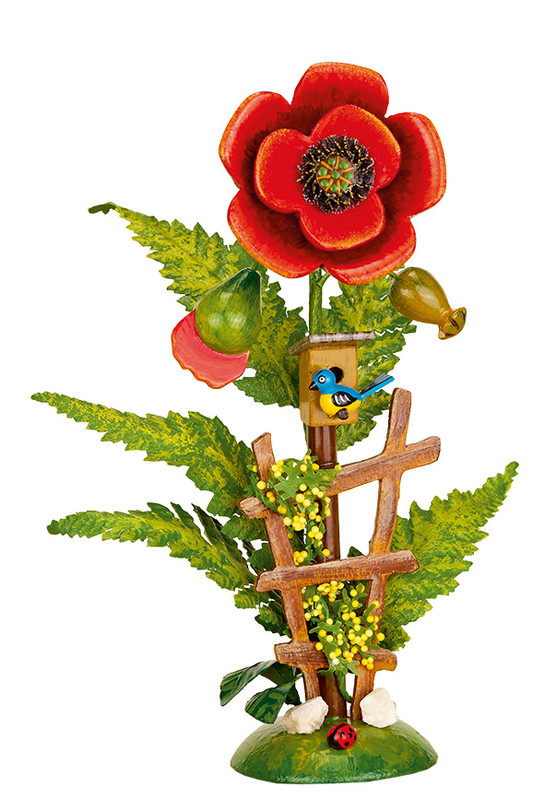 Poppy with Trellis by Hubrig Volkskunst 