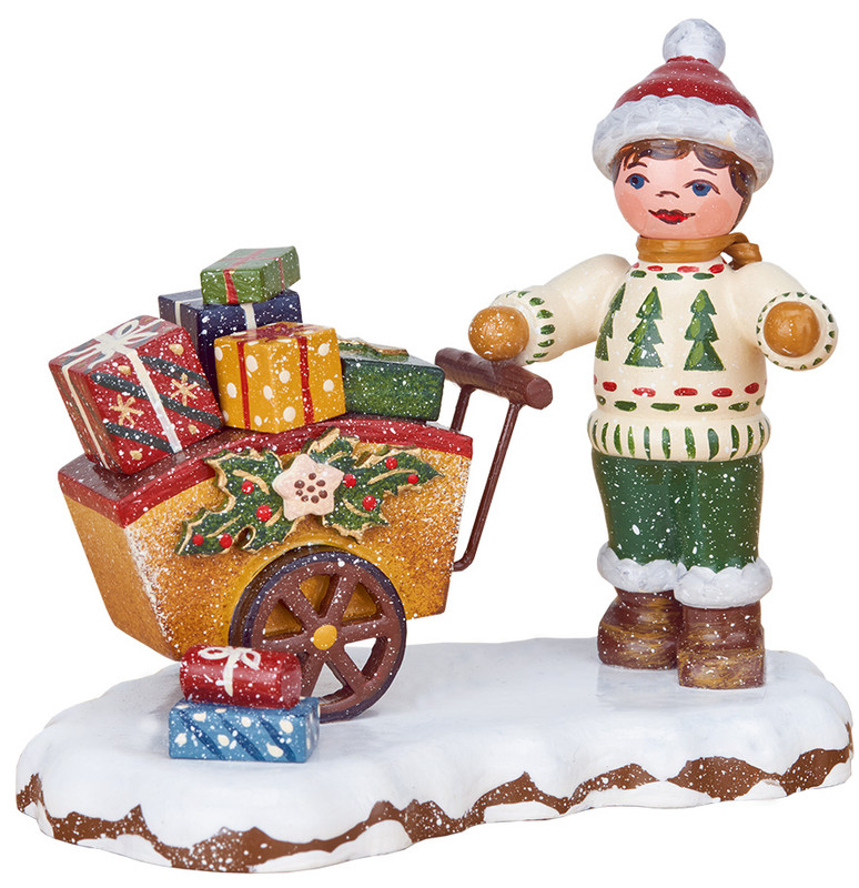 hubrig children of the winter bearing gifts figurine