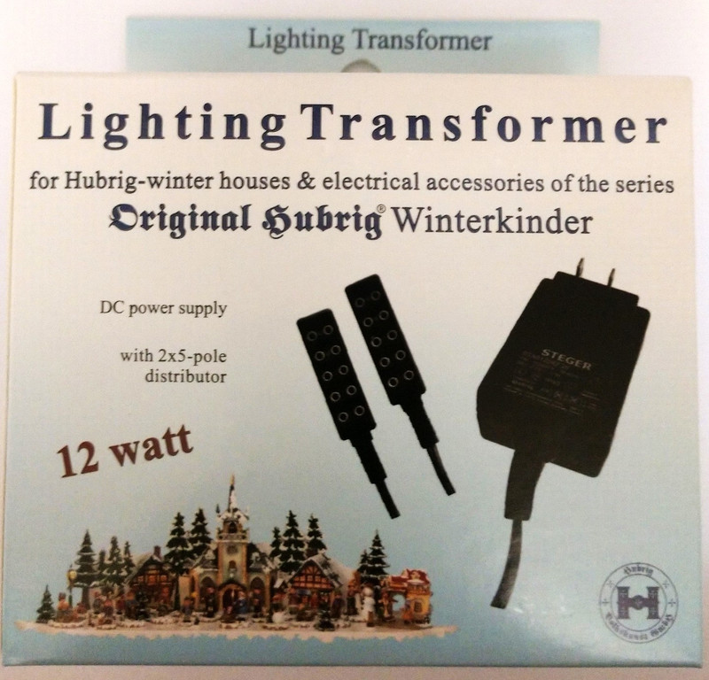 hubrig lighting transformer 3v 10va for illuminated miniatures