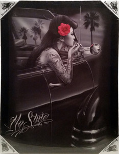 DGA Day of the Dead Dia de Los Muertos Canvas Wall Art My Style Rose