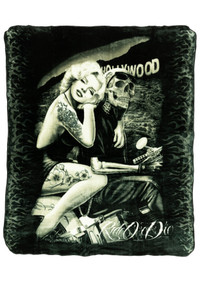 DGA Marilyn Monroe Queen Size Throw Plush Blanket Hollywood Homegirl DGA Marilyn Monroe Queen Size Throw Plush Blanket Hollywood Homegirl