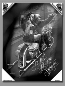 DGA Day of the Dead Ride or Die Motorcycle Outlaw Canvas Wall Art Ride It DGA Day of the Dead Ride or Die Motorcycle Outlaw Canvas Wall Art Ride It