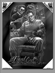 DGA Day of the Dead Rockabilly Green Mile Stretched Canvas Wall Art Final Cut DGA Day of the Dead Rockabilly Green Mile Stretched Canvas Wall Art Final Cut
