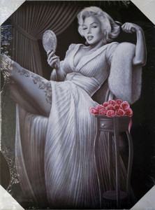 DGA Marilyn Monroe Day off the Dead Stretched Canvas Wall Art Sitting Pretty