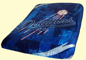 MLB Los Angeles Dodgers Queen Size Plush Throw Blanket