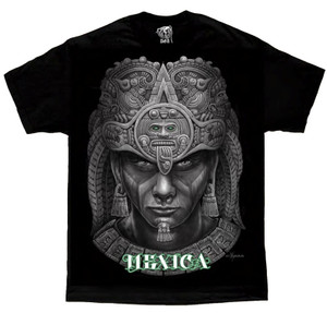 DGA Day of the Dead Chicano Art Mexica Aztec Men's David Gonzales T Shirt DGA Day of the Dead Chicano Art Mexica Aztec Men's David Gonzales T Shirt