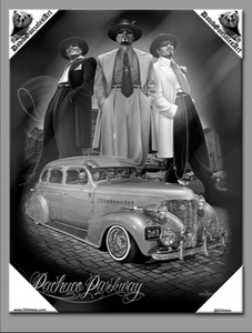 DGA Day of the Dead Zoot Suit Chicano Stretched Canvas Wall Art Pachuco Parkway DGA Day of the Dead Zoot Suit Chicano Stretched Canvas Wall Art Pachuco Parkway