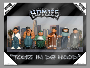 DGA Barrio HOMIES Chicano Framed Canvas Wall Art TOYS IN DA HOOD DGA Barrio HOMIES Chicano Framed Canvas Wall Art TOYS IN DA HOOD