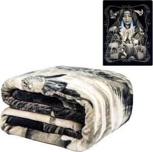 DGA Native American Mother Earth Wildlife Thick Warm Plush Queen Size Blanket DGA Native American Mother Earth Wildlife Thick Warm Plush Queen Size Blanket