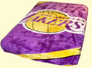 NBA Los Angeles Lakers Queen Size Plush Throw Blanket