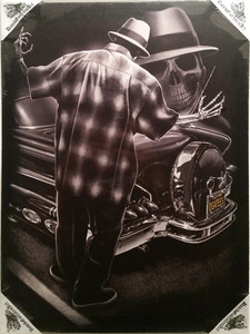DGA Day of the Dead Ride or Die Lowrider Homies Canvas Wall Art Perfection DGA Day of the Dead Ride or Die Lowrider Homies Canvas Wall Art Perfection
