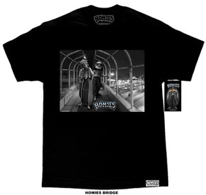 DGA Day of the Dead Chicano Art Homies LA Bridge Men's David Gonzales T Shirt