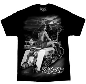 DGA Ride or Die Day of the Dead Outlaw Motorcycle Dead End T Shirt DGA Ride or Die Day of the Dead Outlaw Motorcycle Dead End T Shirt