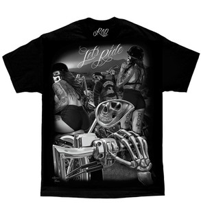DGA Ride or Die Lets Ride Motorcycle Day of the Dead David Gonzales T Shirt DGA Ride or Die Lets Ride Motorcycle Day of the Dead David Gonzales T Shirt