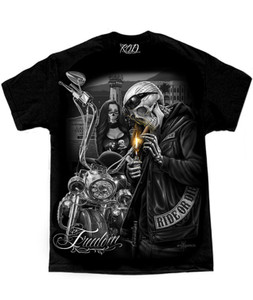 DGA Ride or Die Freedom Motorcycle Day of the Dead David Gonzales T Shirt DGA Ride or Die Freedom Motorcycle Day of the Dead David Gonzales T Shirt