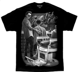 DGA Day of the Dead Chicano Art Fresh Cut Appointment Rockabilly Men's T Shirt