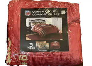 NFL San Francisco 49ers Cloud Queen Comforter Set 3 Piece NFL San Francisco 49ers Cloud Queen Comforter Set 3 Piece