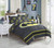 DC Comics Batman Emblem 3 Piece Reversible Queen Size Comforter Set - Gray/Black
