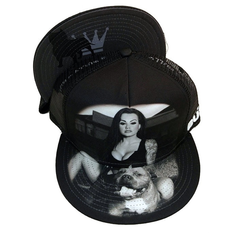 DGA King Bully Tattoo Model Pit bull Dog Men's Ladies Snapback Cap Hat Romeo