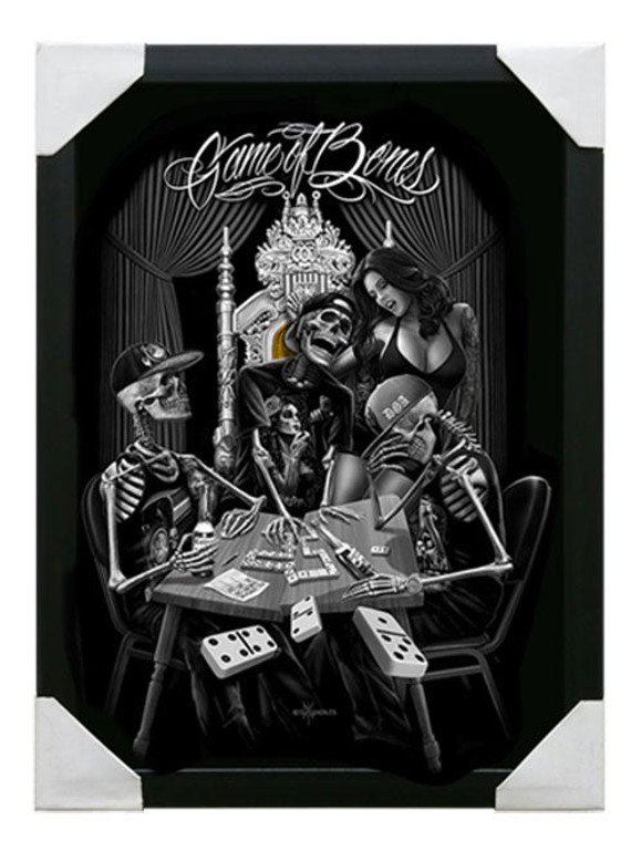 DGA Day of the Dead Dia de los Muertos Canvas Wall Art Game of Bones