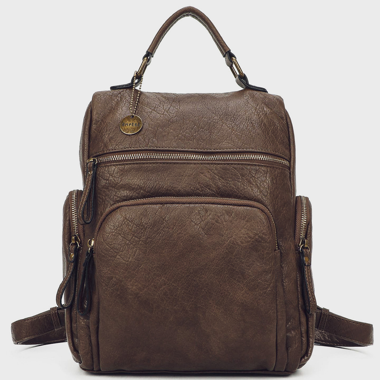 バッグ Smooth Leather BackPack The Willa Backpack Vegan Leather Versatile with Multiple