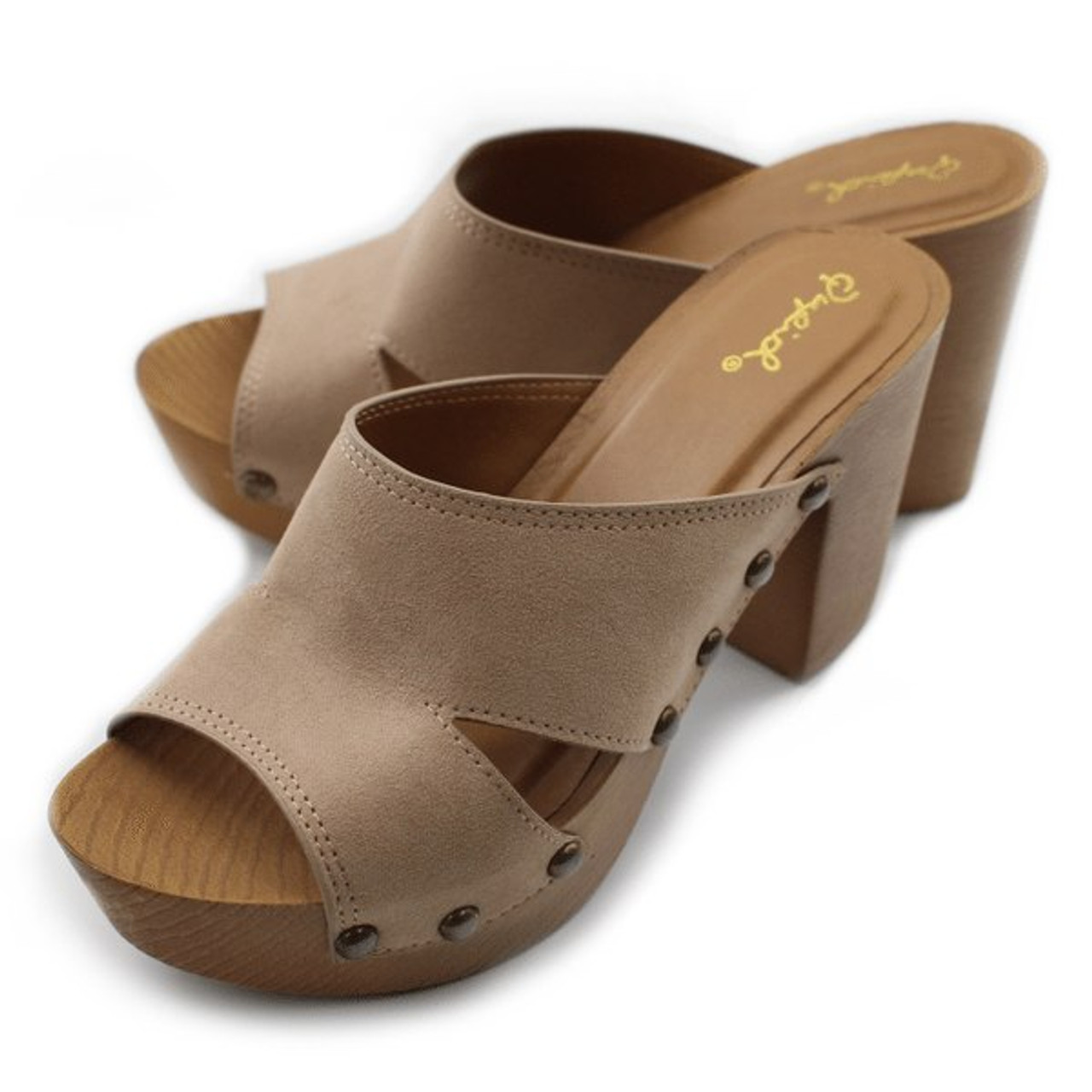 chunky heel sandals