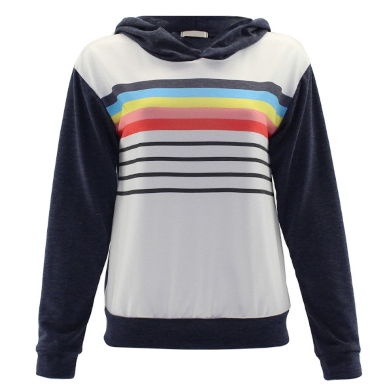 rainbow stripe sweatshirt